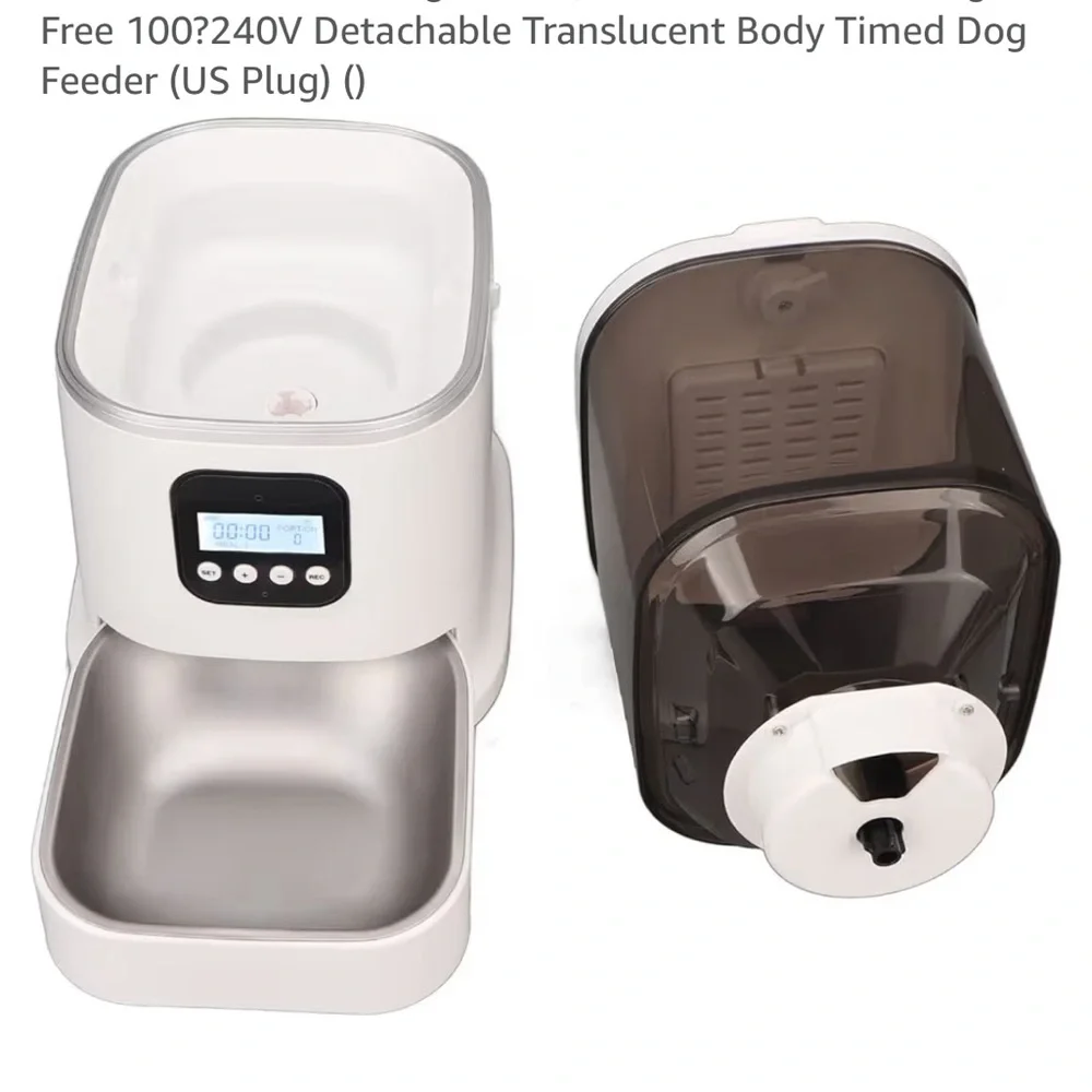 Automatic Smart Pet Feeder for Dogs- White